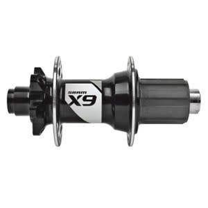 Sram, X-9, Rear disc brake hub, 6-bolt, 32H, 135mm