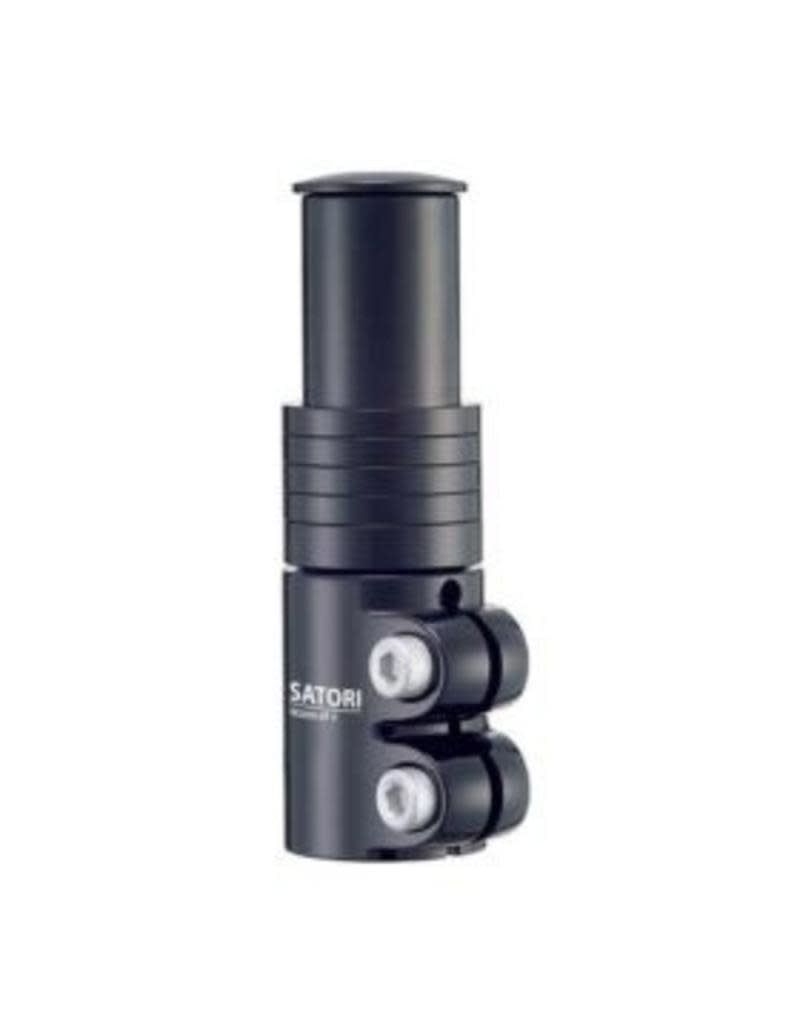 Varia, Satori, HEADS-UP4, Threadless Stem extender, ST: 28.6mm, Black, 50-80mm