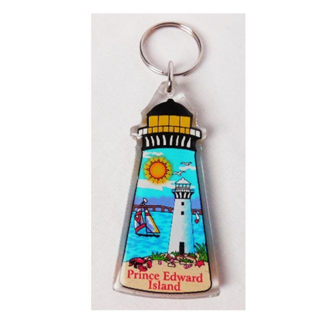 PEI Lighthouse Shape Plastic Key Ring