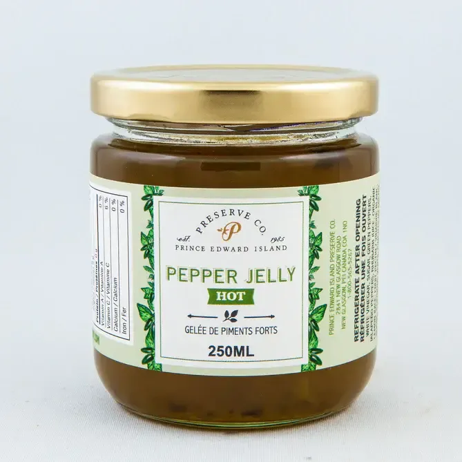 250ml PEI Preserve Hot Pepper Jelly