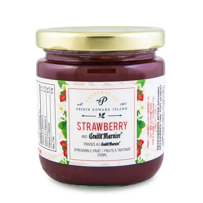 250ml PEI Preserve Strawberry w/Grand Marnier