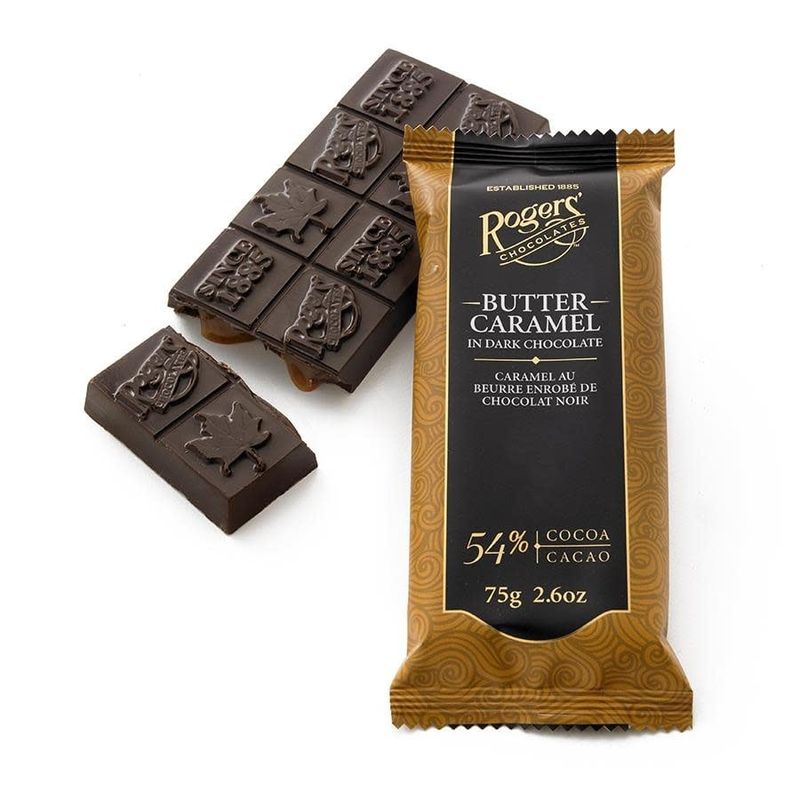 Rogers Dark Butter Caramel Chocolate Bar
