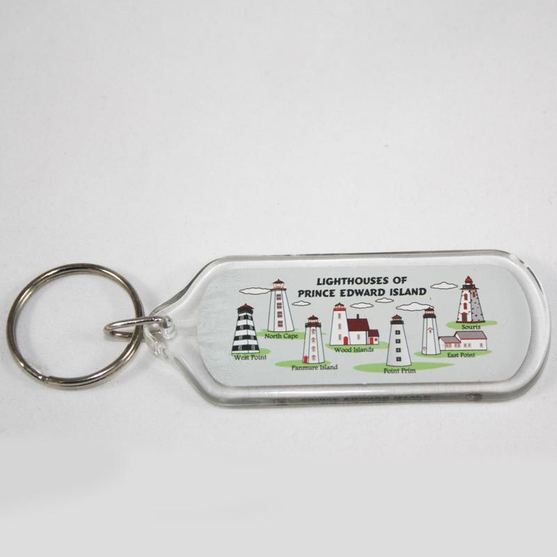 Lighthouses Of PEI Plastic Key Ring