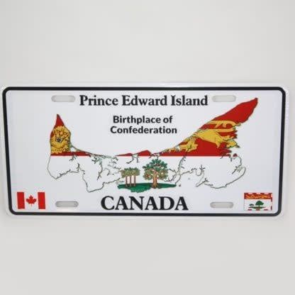PEI Map/Flag License Plate