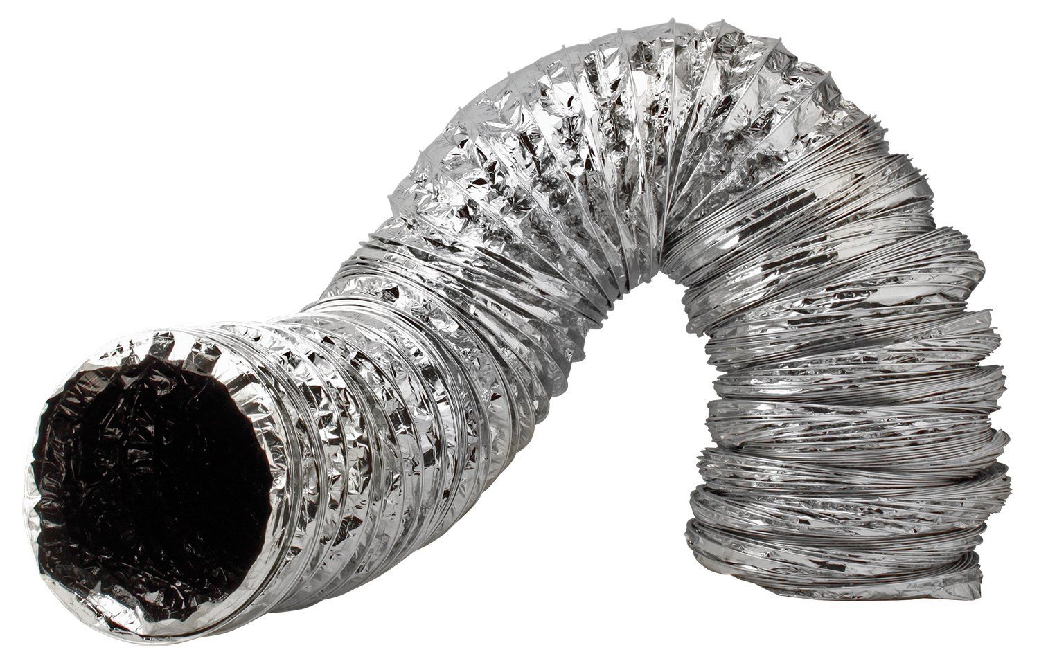 Ideal-Air Supreme Silver / Black Ducting 6 in x 25