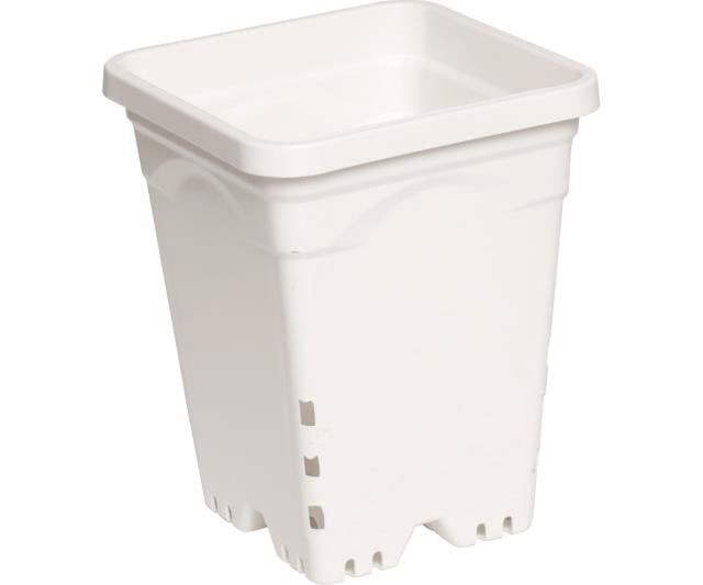 7x7 Square Pot White