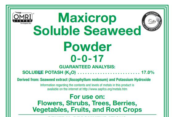 Maxicrop Soluble Seaweed Powder