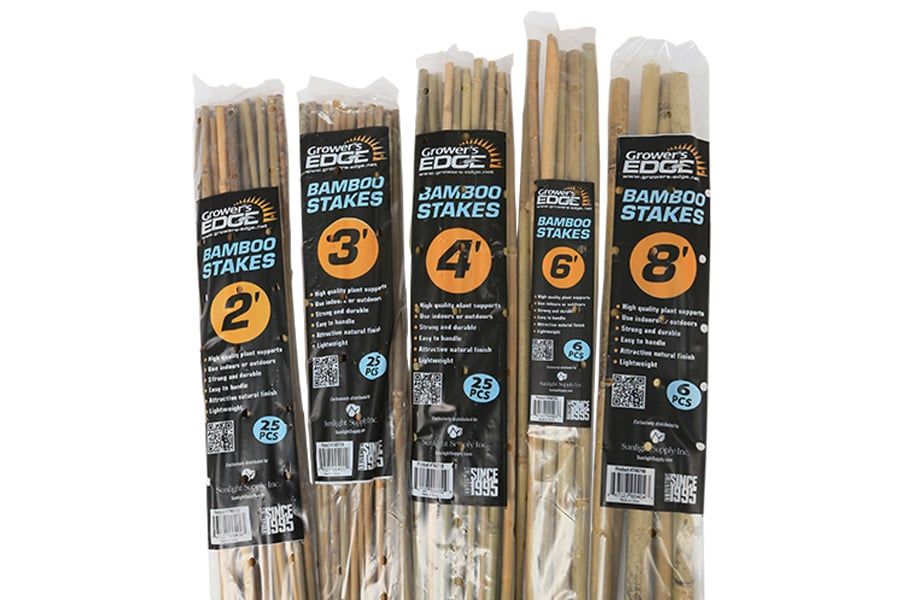 Grower&#39;s Edge Natural Bamboo 2 ft - 25/Bag