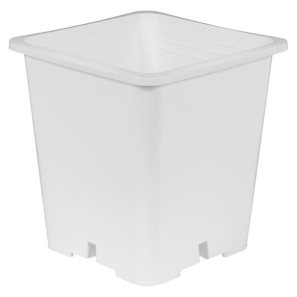 Gro Pro Premium White Square Pot 7 in x 7 in x 9 i