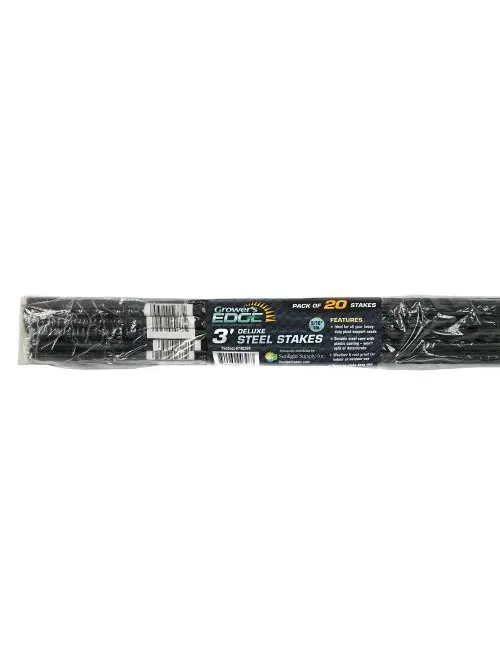 Grower&#39;s Edge Deluxe Steel Stake 5/16 in Diameter 3 ft (20/Bag)
