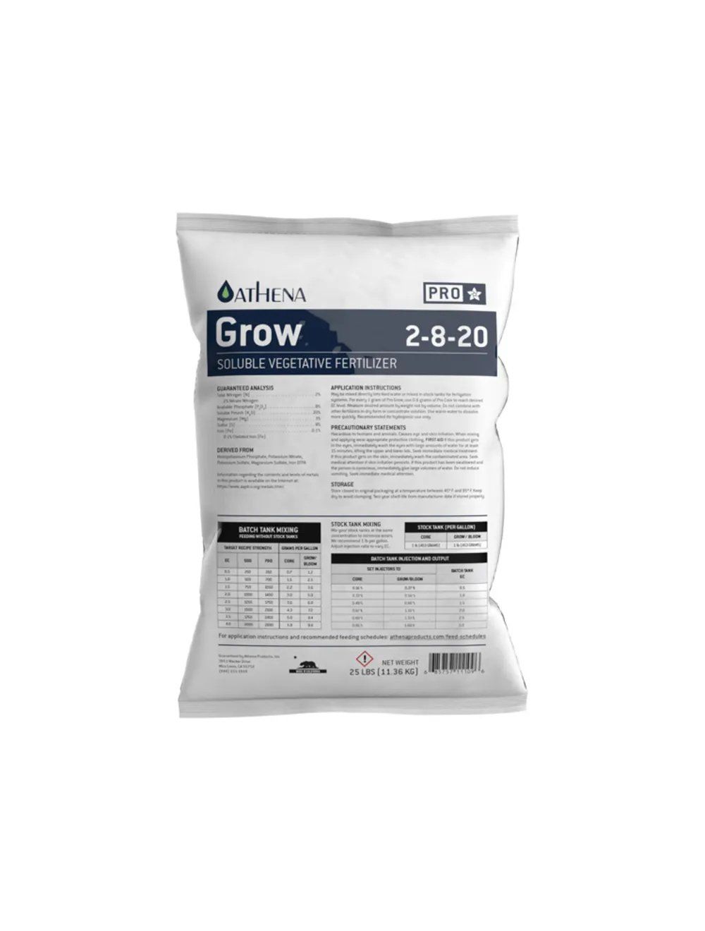 athena pro grow 25lb