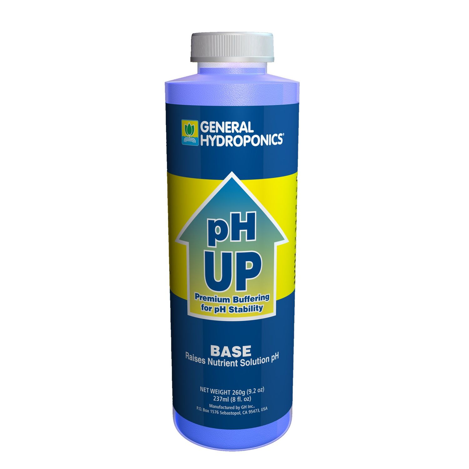 General Hydroponics pH Up, Size: 8 oz