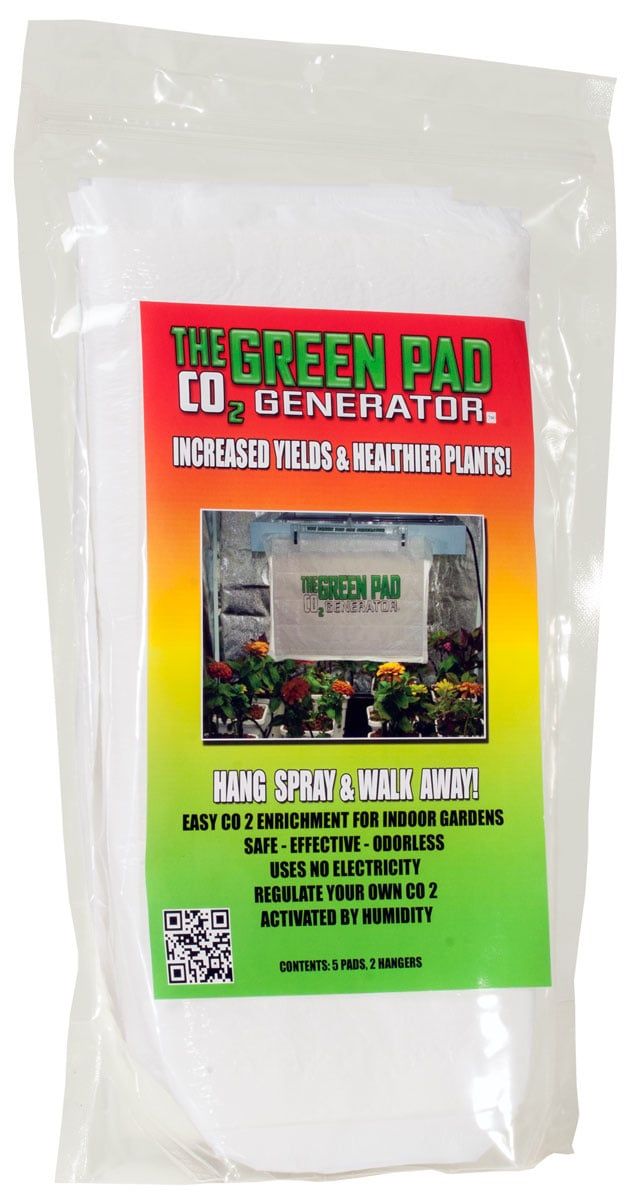 Green Pad CO2 Generator pack of 5 pads w/2 hanger