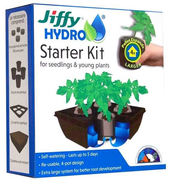 JIFFY HYDRO STARTER KIT FOR SEEDLINGS