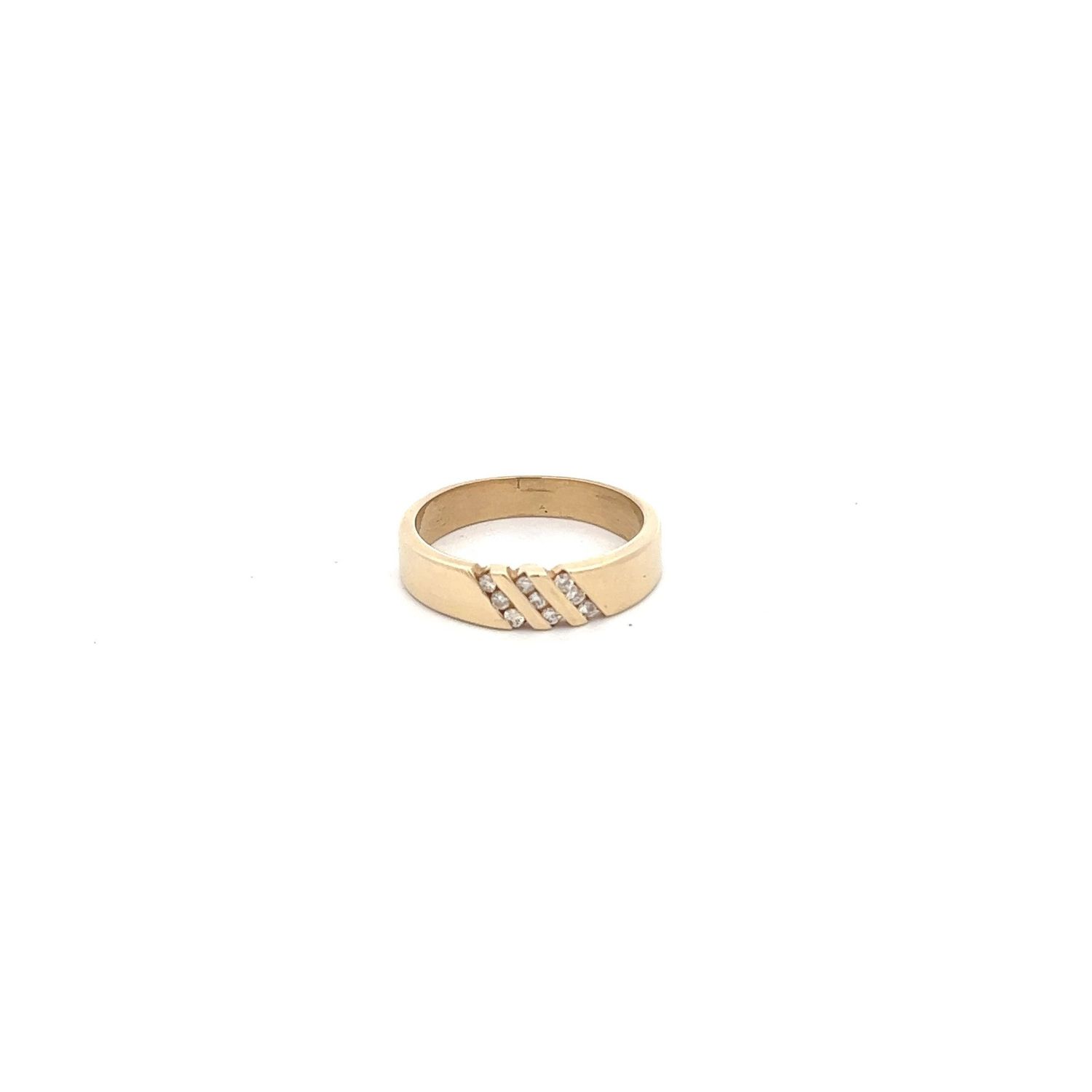 14KY 0.13 CTW DIAMOND WEDDING BAND 5G
