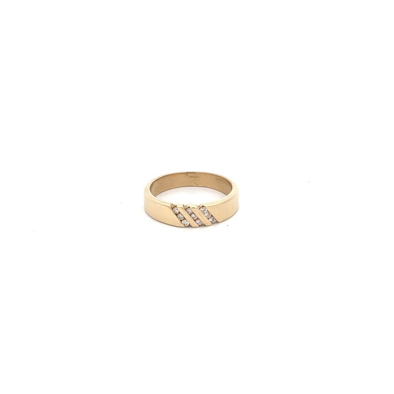 14KY 0.13 CTW DIAMOND WEDDING BAND 5G