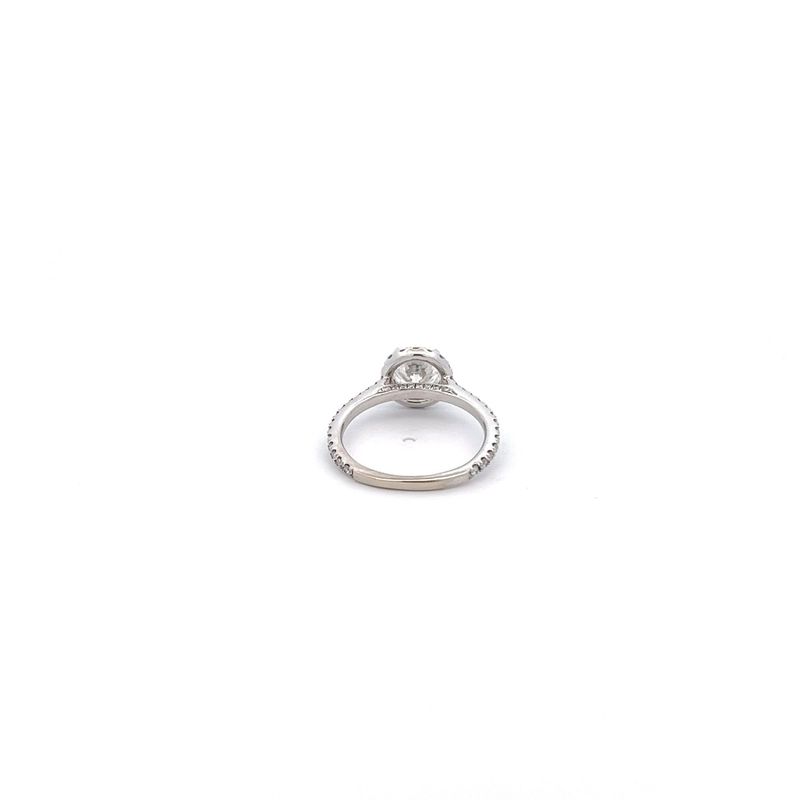 Cons 14KW 1.0 ctr SI2/G 1.5 ctw diamond engagement ring with halo.
