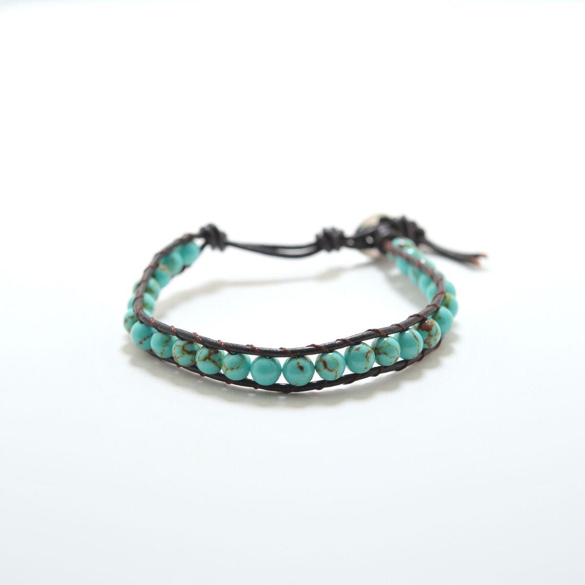 Turquoise Tribal Bracelet 6mm
