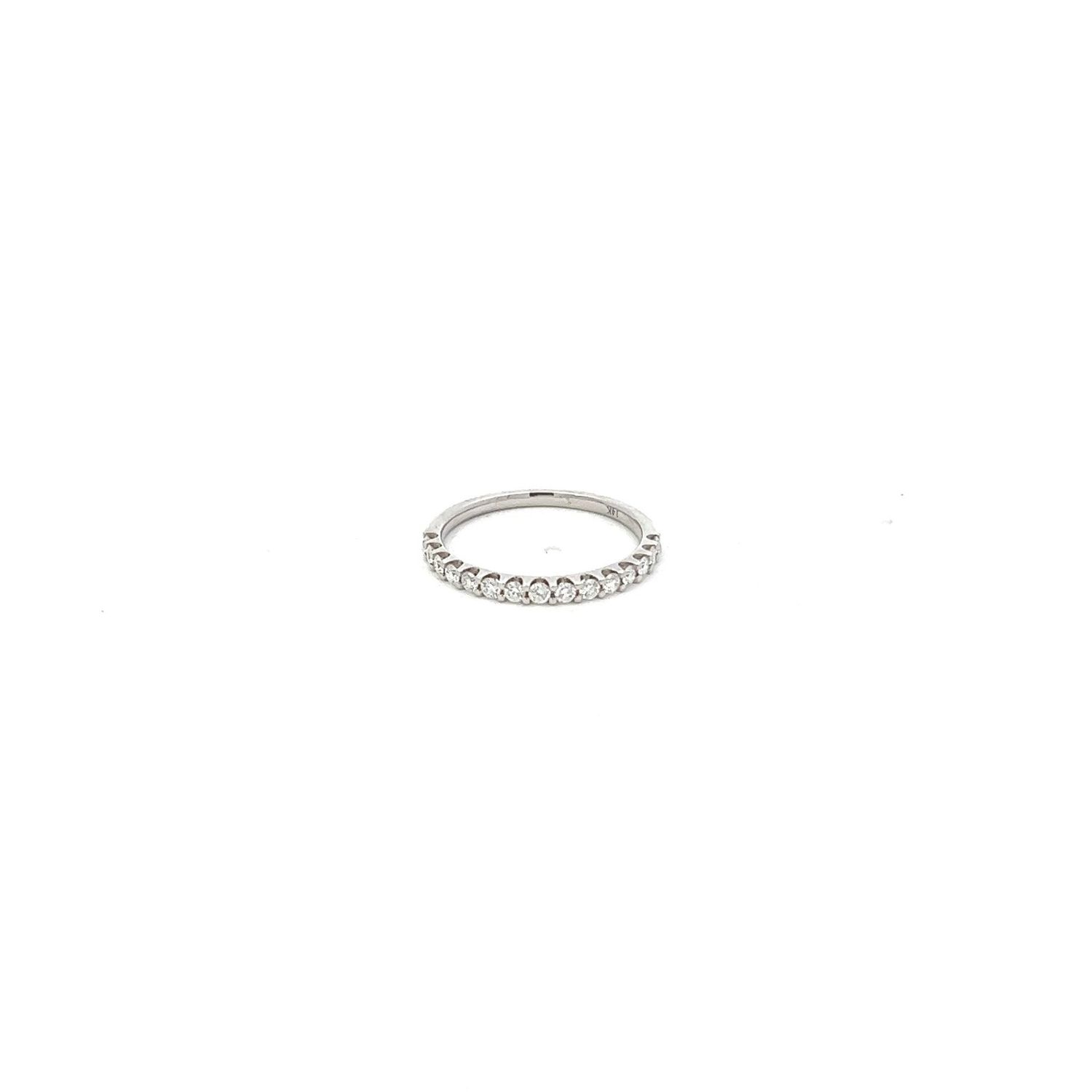 14kw .38ctw Dia Wedding Band, Size 6, 1.3g