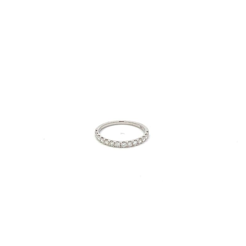 18kw .42ctw Dia Wedding Band, Size 5.5, 1.4g