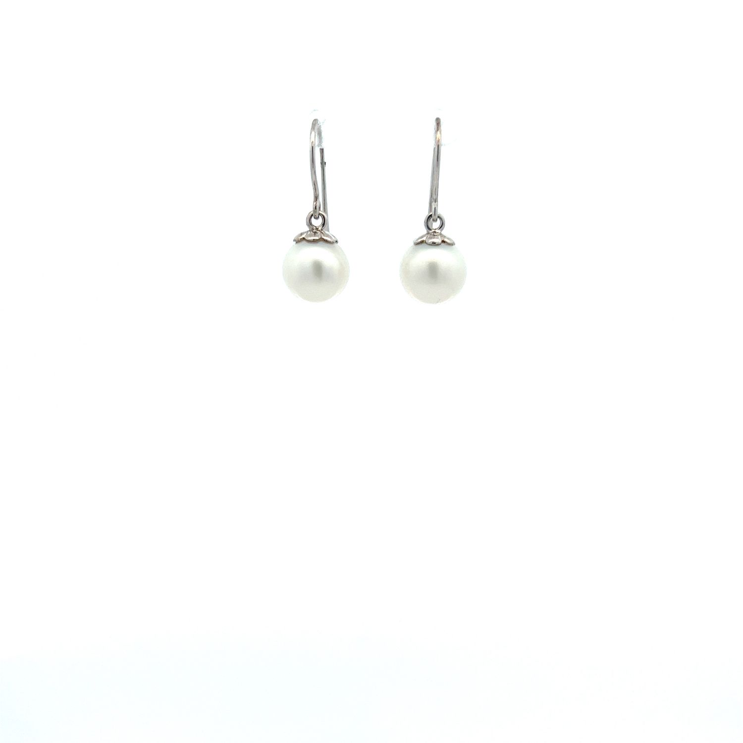 Sterling FWP White Dangle Earrings