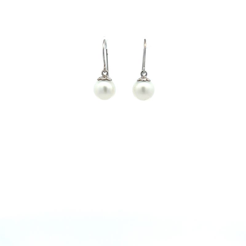 Sterling FWP White Dangle Earrings