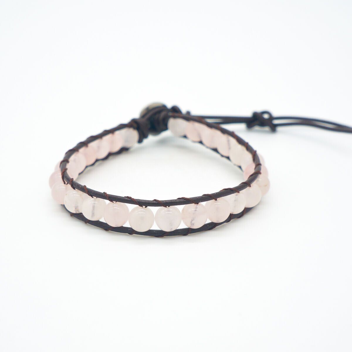 Rose Quartz Tribal Bracelet 6mm