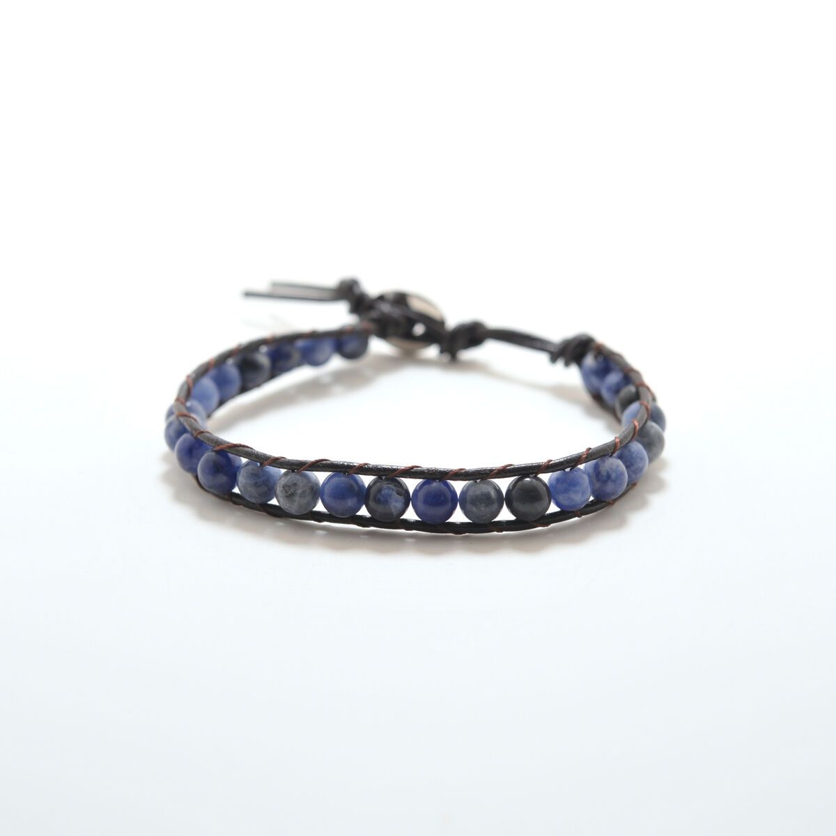 Lapis Tribal Bracelet 6mm