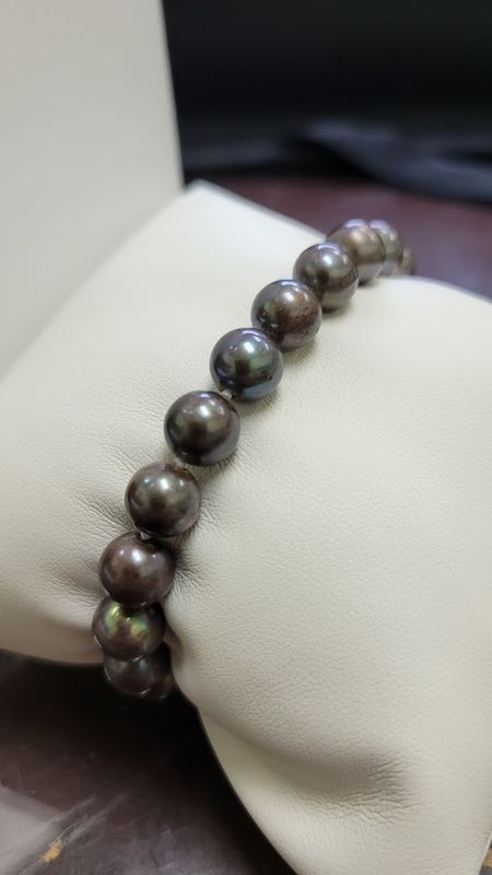 14KY 8MM FWP BRACELET