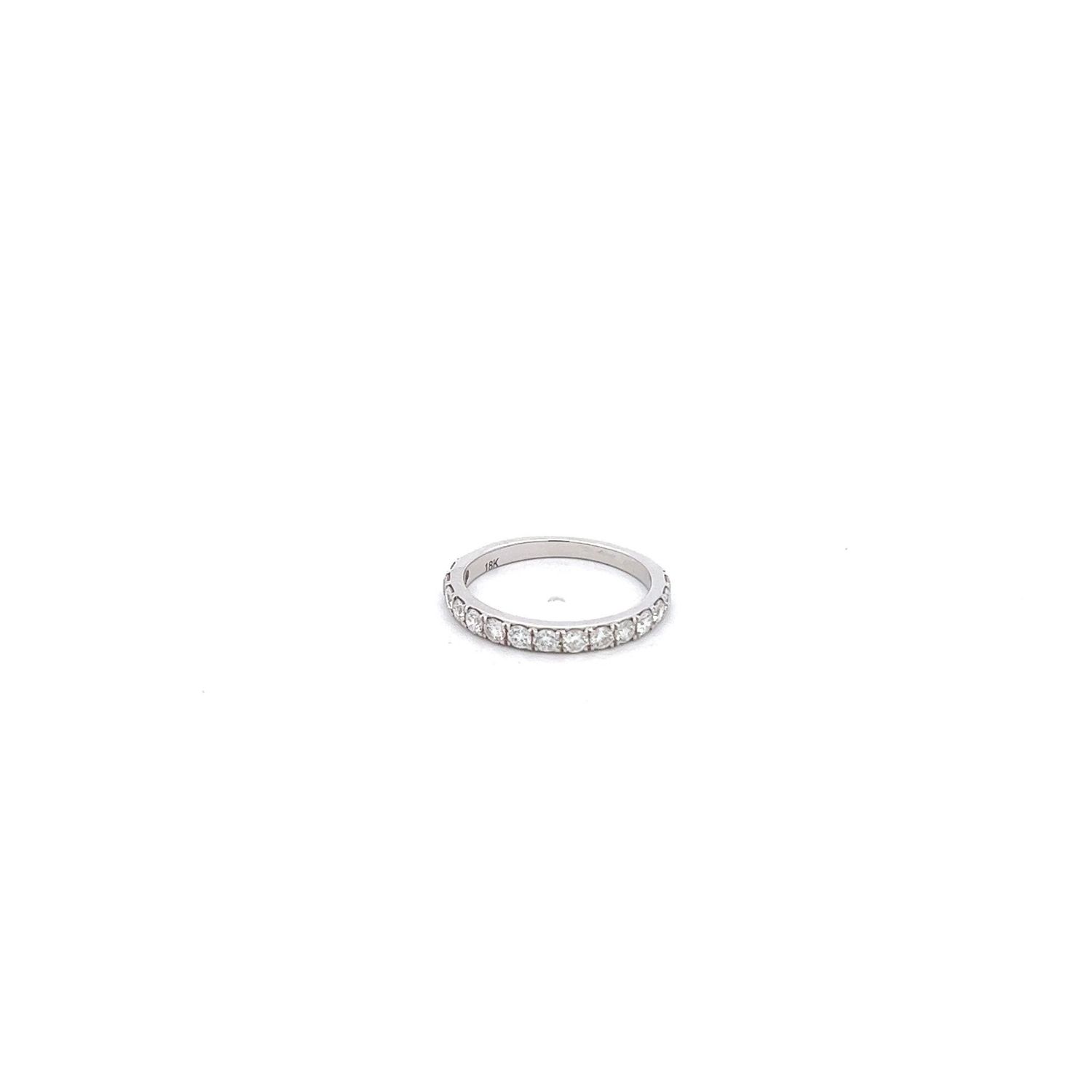 18kw .59ctw Dia Wedding Band, Size 5