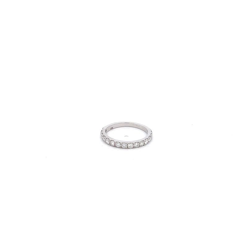 18kw .59ctw Dia Wedding Band, Size 5