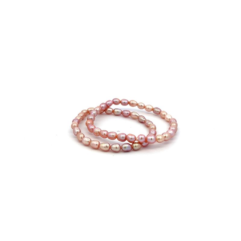 Kids Elastic Fresh Water Pearl Bracelet