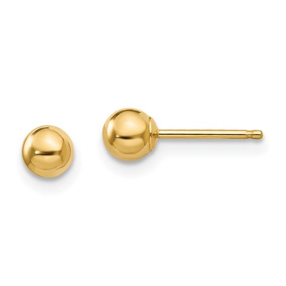 14k  4mm Ball Post Earrings