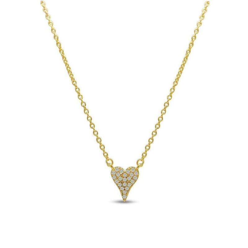 Love Pave Dripping Heart Necklace