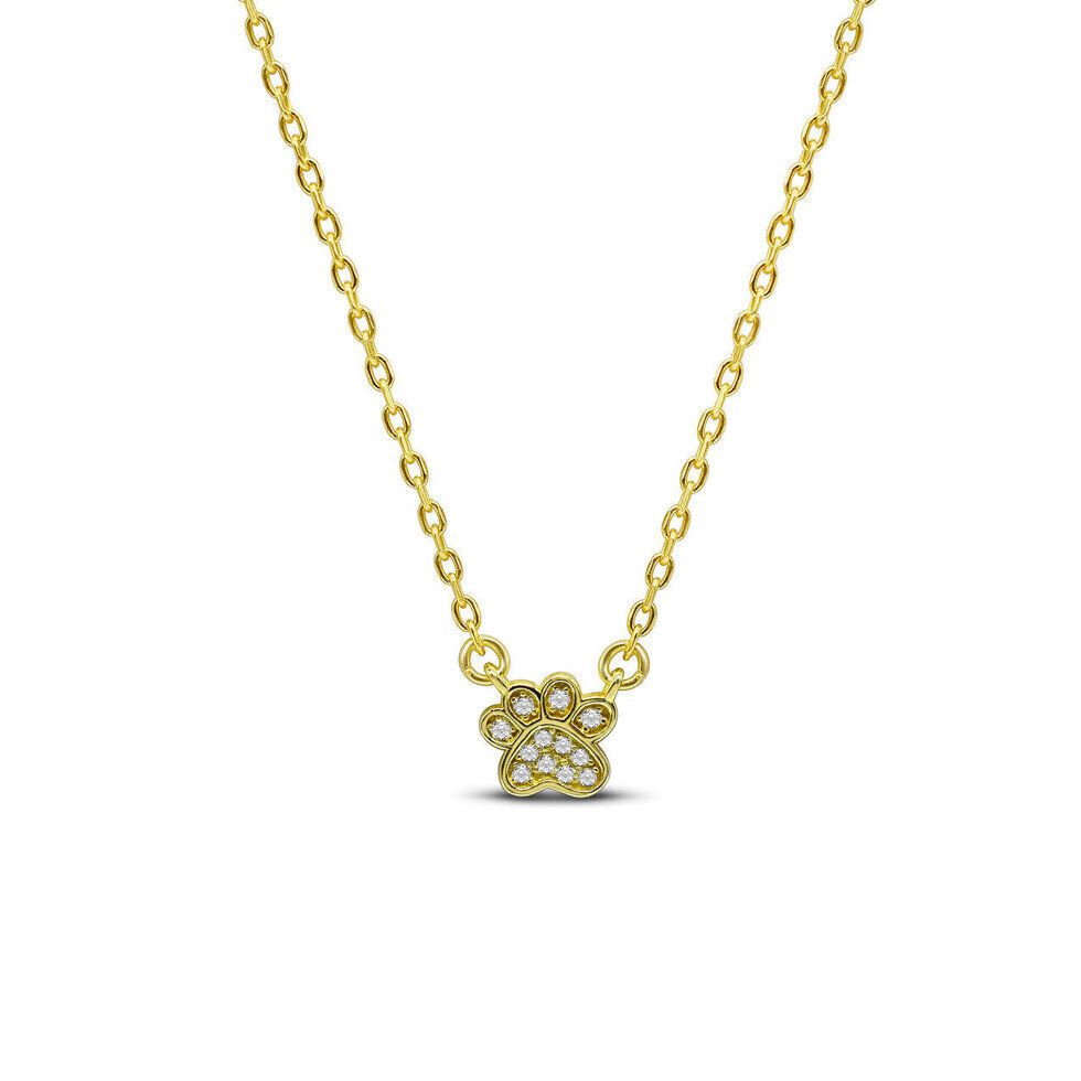 Love &amp; Loyalty Pave Paw Necklace