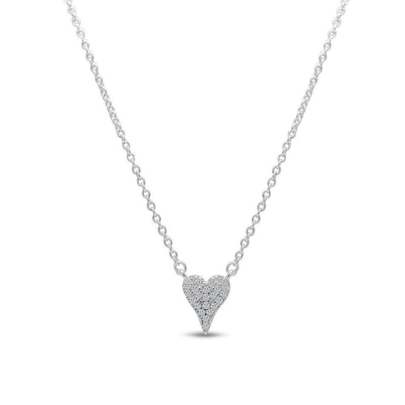 Love Pave Dripping Heart Necklace
