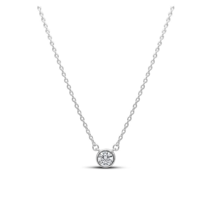 Shine CZ Solitaire Necklace