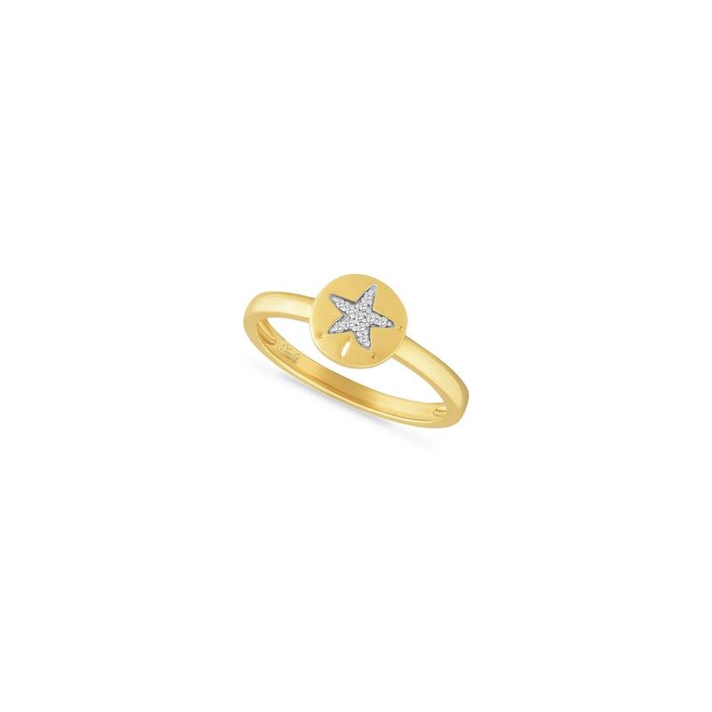 14ky 0.05ctw Dia Sand Dollar Ring