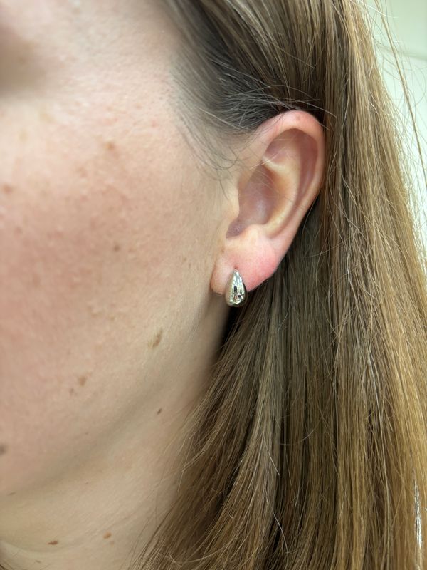 Plain Dewdrop Stud Earring