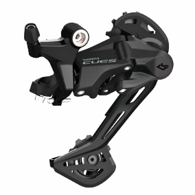 Shimano CUES RD-U3020-SGS Rear Derailleur - 9-Speed, Shadow Design, Direct Attach, Long Cage, Black