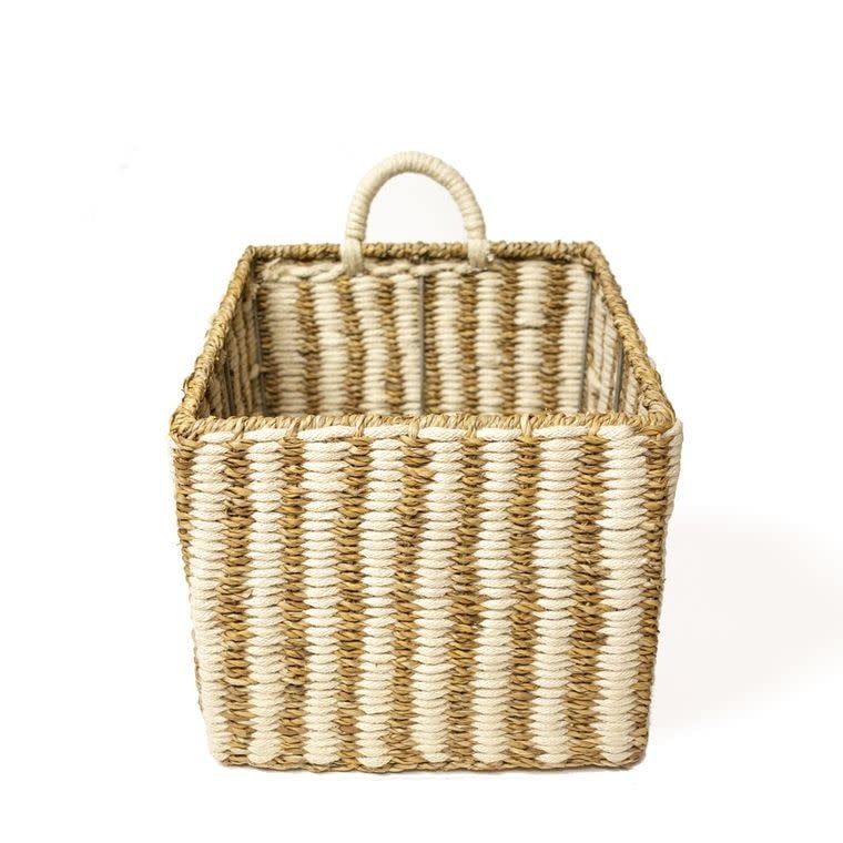 Ula Square Basket - stripe