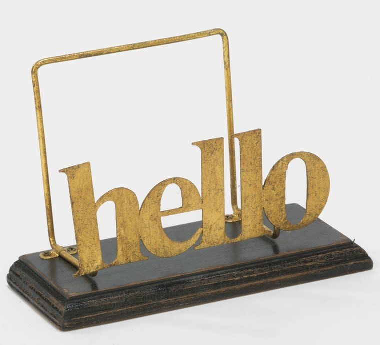 Gold Foil &quot;hello&quot; File Folder