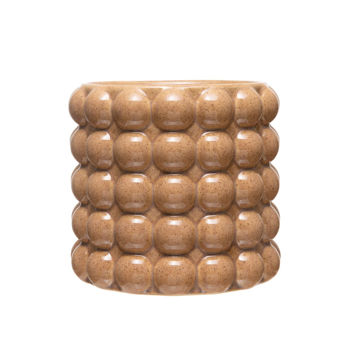 Embossed Stoneware Planter