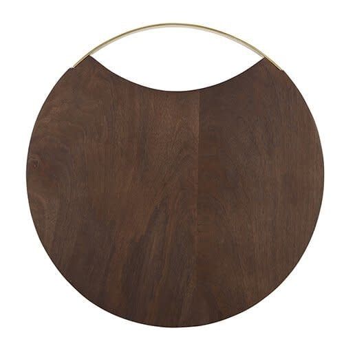 Copy of Wood + Brass Board - 16&quot; Dia