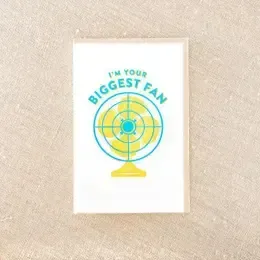 Biggest Fan Greeting Card