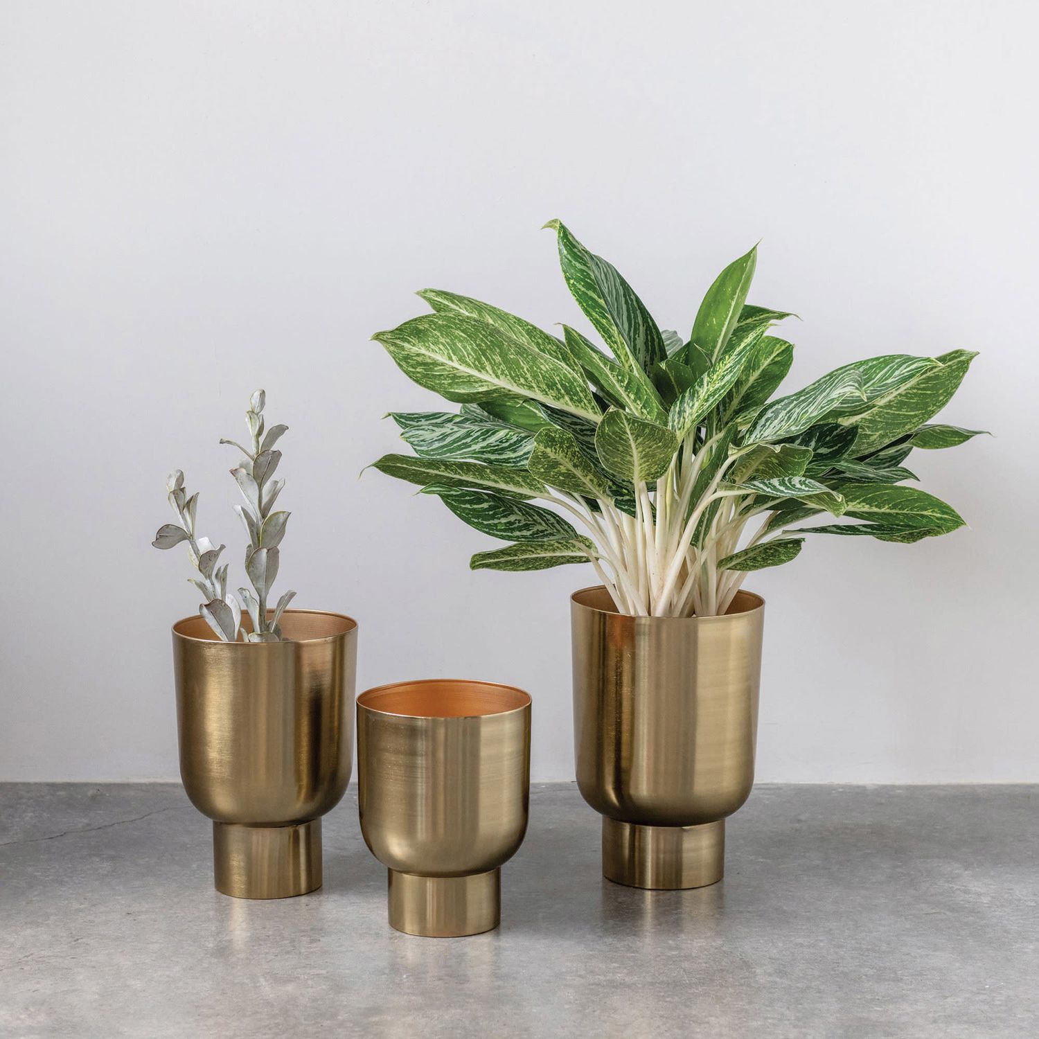 Golden Metal Planter M