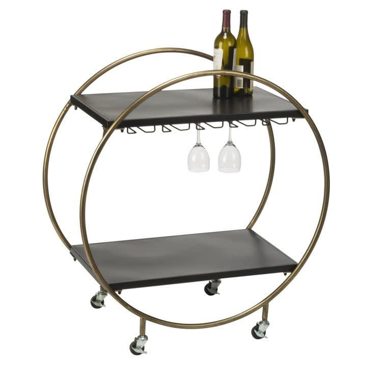 Retro Rolling Bar Cart