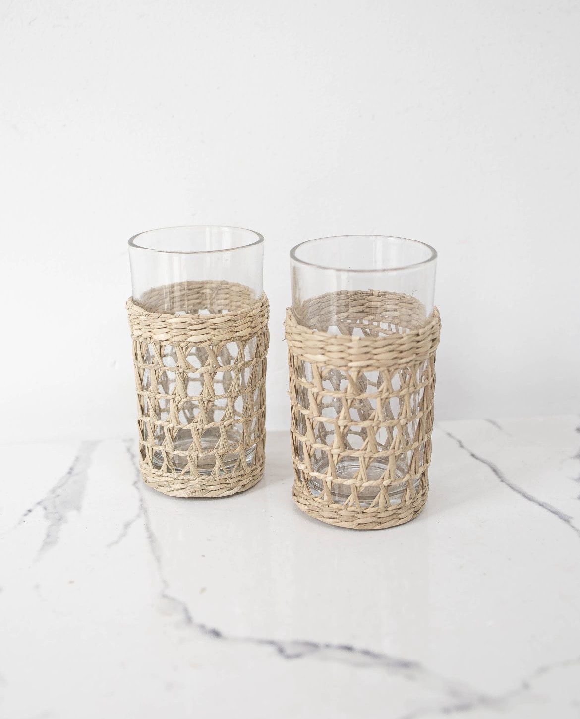 Seagrass Highball Glasses  Natural