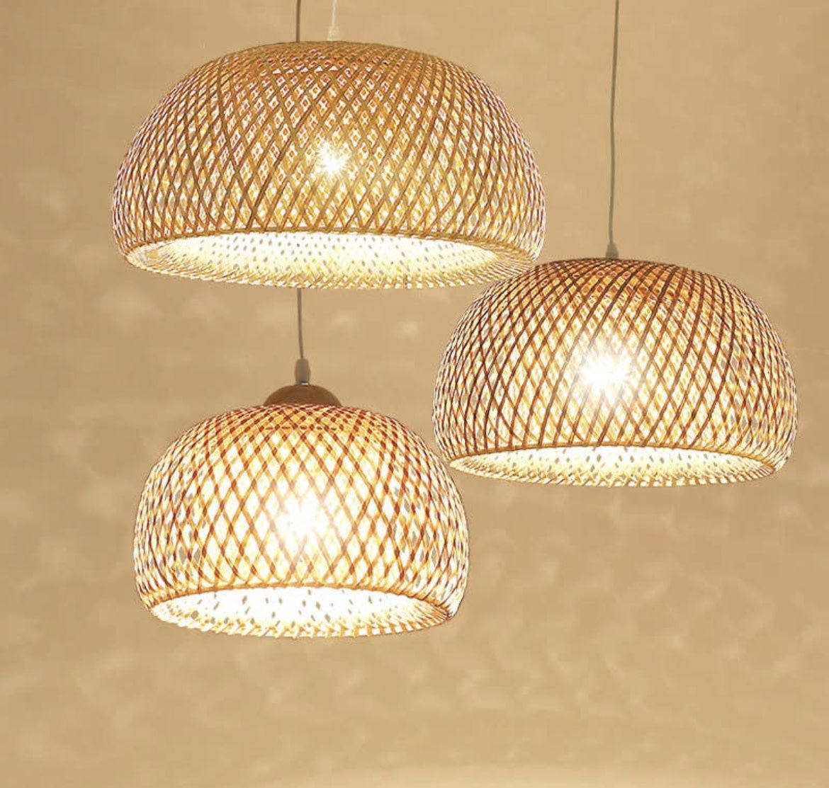 Bamboo Round Lampshade - S