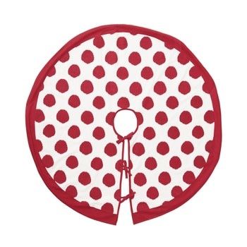 carol &amp; frank Christmas Ruby Dot Tree Skirt